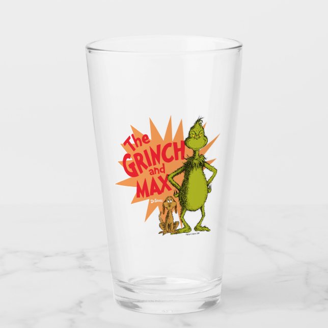 Copo De Pint Grinch | Grinch & Max Starburst (Frente)