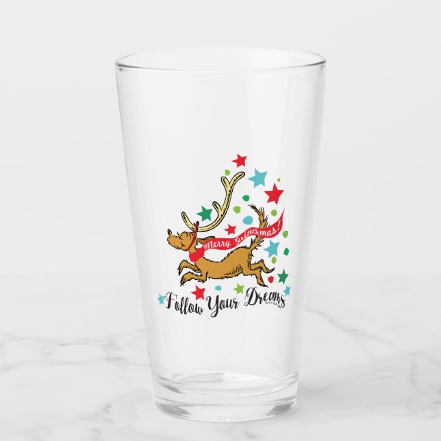 Copo De Pint Grinch | Max - Siga Seus Sonhos (Frente)
