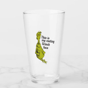 Copo De Pint Grinch Rosto Engraçado do Grinch Relaxado