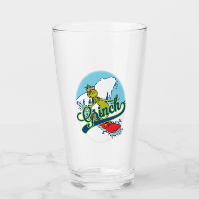 Copo De Pint Grinch Snowboarding (Frente)
