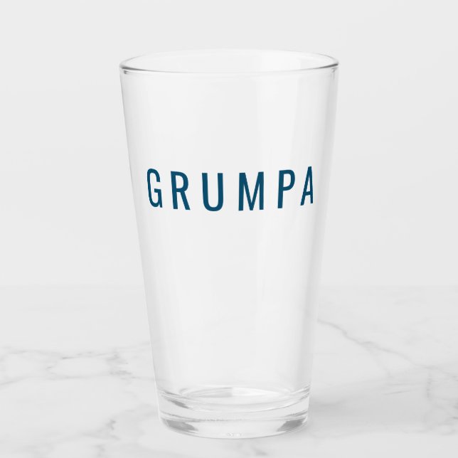 Copo De Pint Grumpa Funny Novelty para Graphic Grumpy Vovô (Frente)