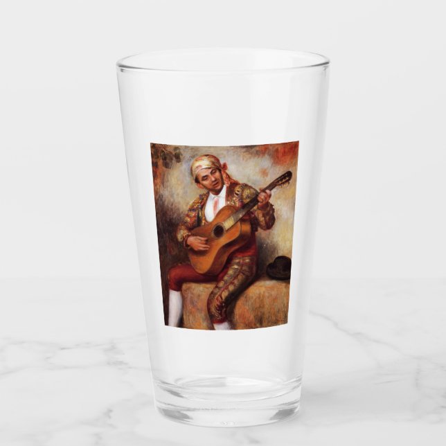 Copo De Pint Guitarista espanhol (por Pierre-August Renoir) (Frente)