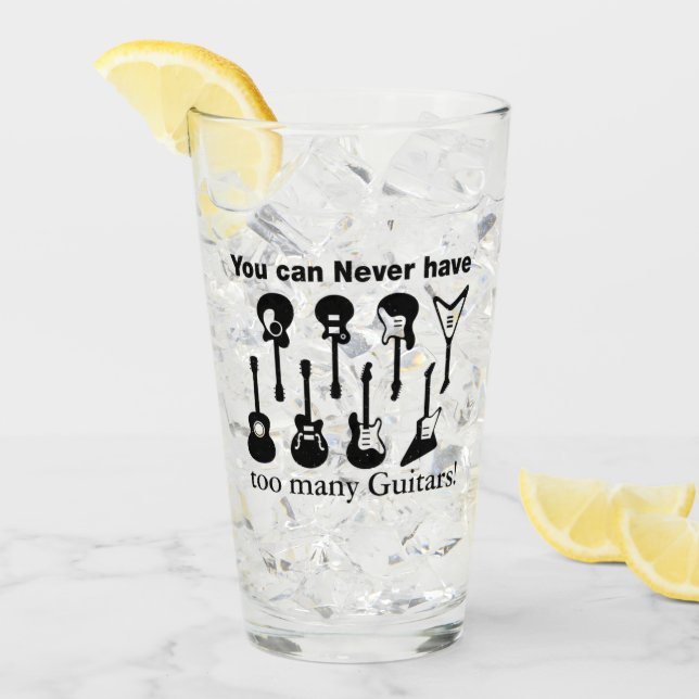 Copo De Pint Guitarra demais (Gelo frontal)