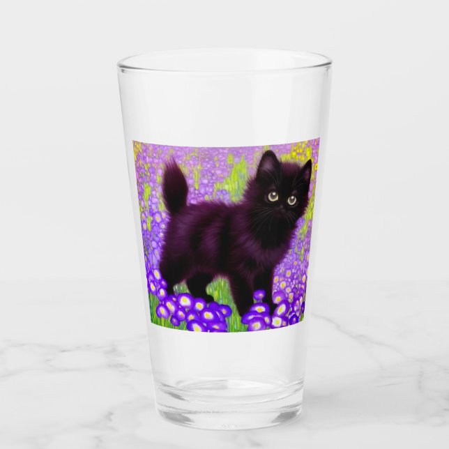 Copo De Pint Gustav Klimt Black Kitten (Frente)