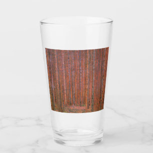 Copo De Pint Gustav Klimt Fir Forest Tannenwald árvores vermelh