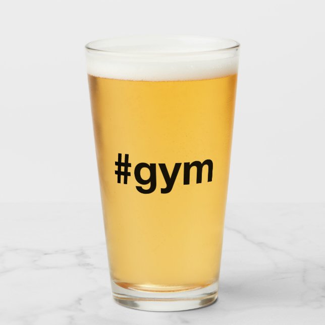 Copo De Pint GYM Hashtag (Frente (Preenchido))