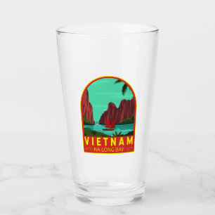 Copo De Pint Ha Long Bay Vietnam Viagem Vintage Art