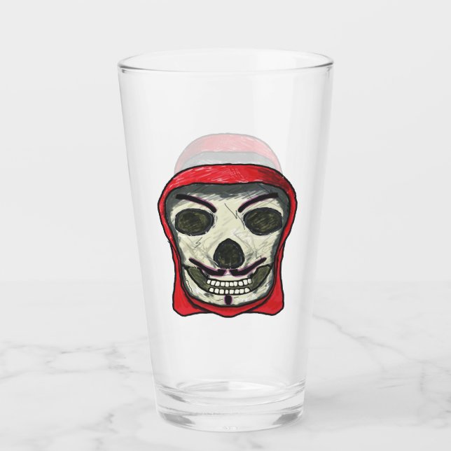 Copo De Pint Hacker Skull Anonymous (Frente)