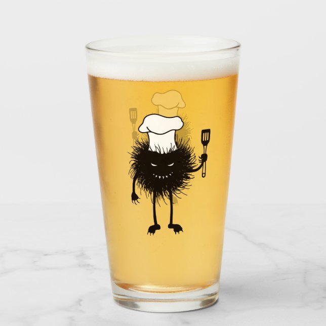 Copo De Pint Halloween de criação de Mau cozinhar (Frente (Preenchido))