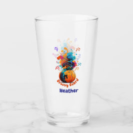 Copo De Pint Halloween /Fall glass tumbler