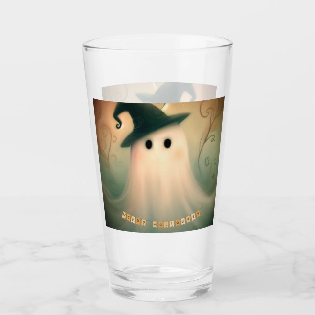 Copo De Pint Halloween/Fantasma/Queda/Ornamento Whimsical (Frente)