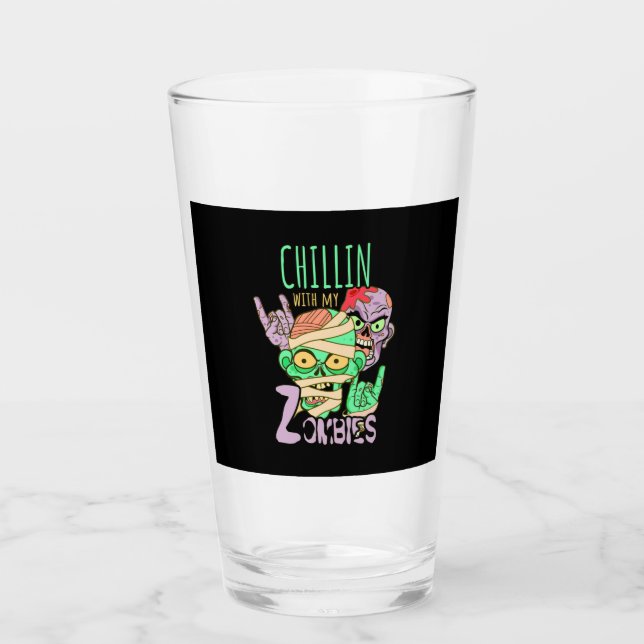 Copo De Pint Halloween Gift | Desfilar Com Meus Amigos (Frente)