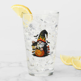 Copo De Pint Halloween Gnome Glass Cup