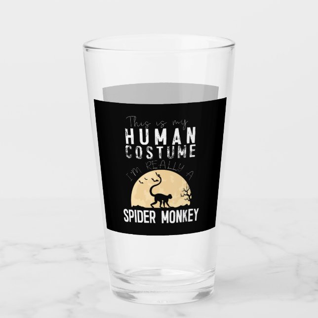 Copo De Pint Halloween, Homem-Aranha-Macaco, Horror Assustador (Frente)