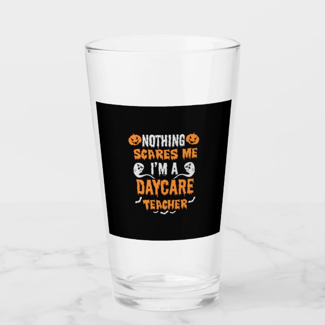 Copo De Pint Halloween Nothing Scares Me Birthday (Frente)