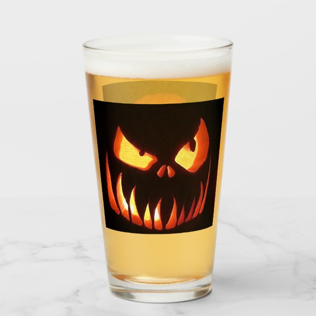 Copo De Pint Halloween Pumpkins (Frente (Preenchido))