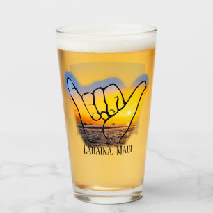 Copo De Pint Hang Loose em Lahaina, Maui, Beer Glass