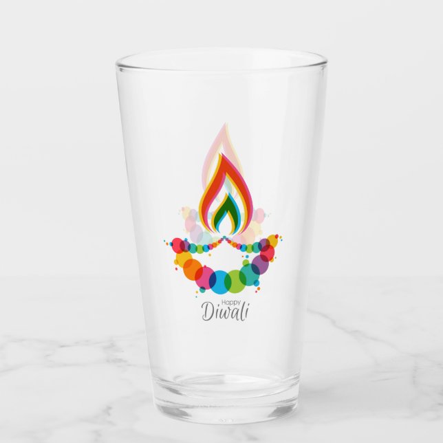 Copo De Pint Happy Diwali Glass (Frente)