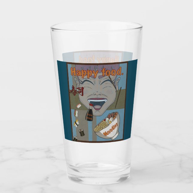 Copo De Pint Happy food (Frente)