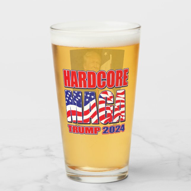 Copo De Pint Hardcore MAGA (Frente (Preenchido))