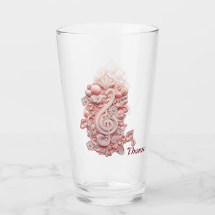 Copo De Pint Harmonia a rosa, uma majestosa e estilizada clave 
