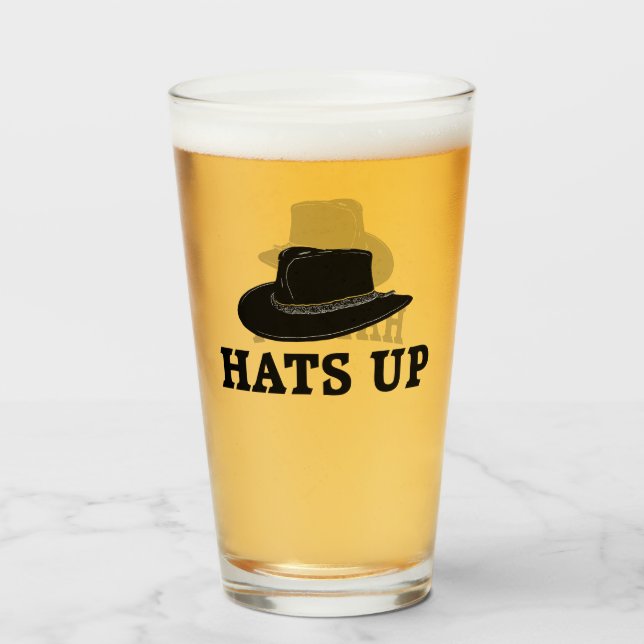 Copo De Pint Hats Up (Frente (Preenchido))