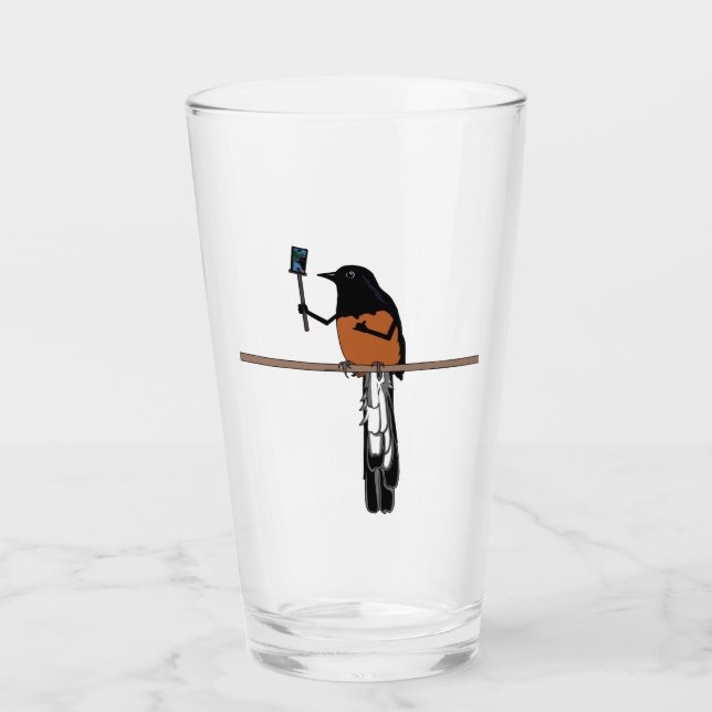 Copo De Pint Hawaiian Shama Bird Selfie (Frente)
