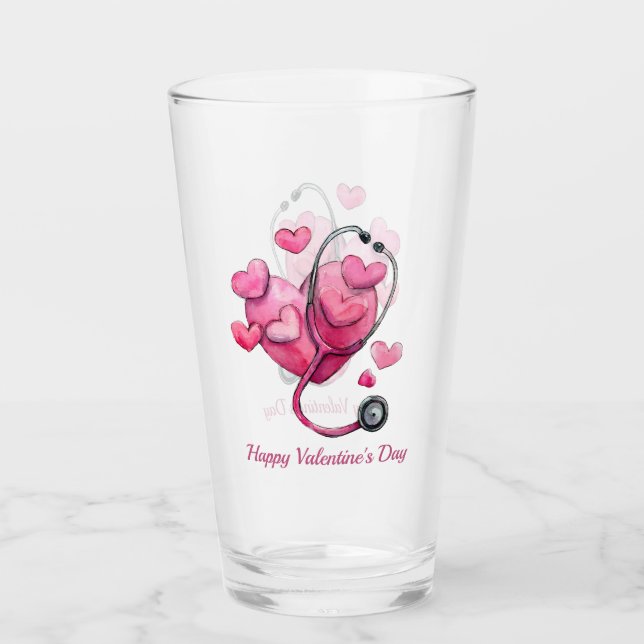 Copo De Pint Healing Hearts Valentine Design (Frente)
