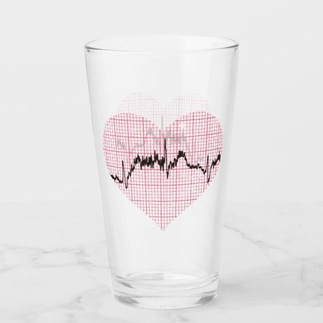 Copo De Pint Heart Beat VII (Frente)