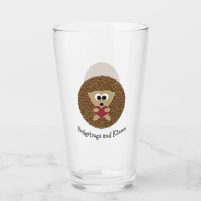 Copo De Pint Hedgehugs e Kisses hedgehog (Frente)