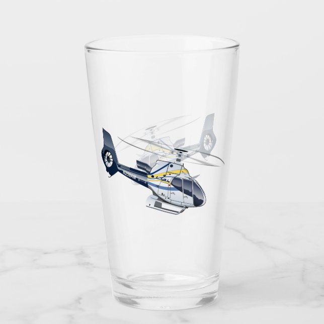 Copo De Pint Helicóptero de desenho animado (Frente)