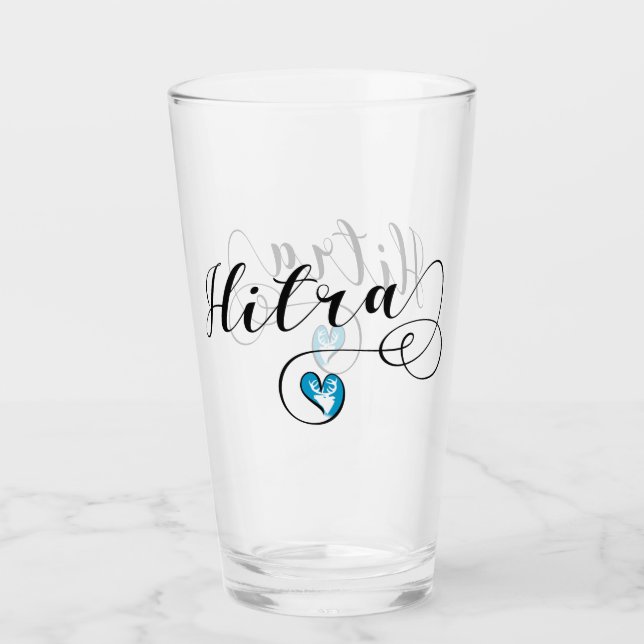 Copo De Pint Hitra Flag Heart, Noruega (Frente)