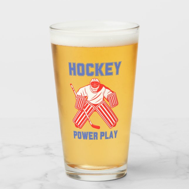 Copo De Pint Hockey Power Play (Frente (Preenchido))
