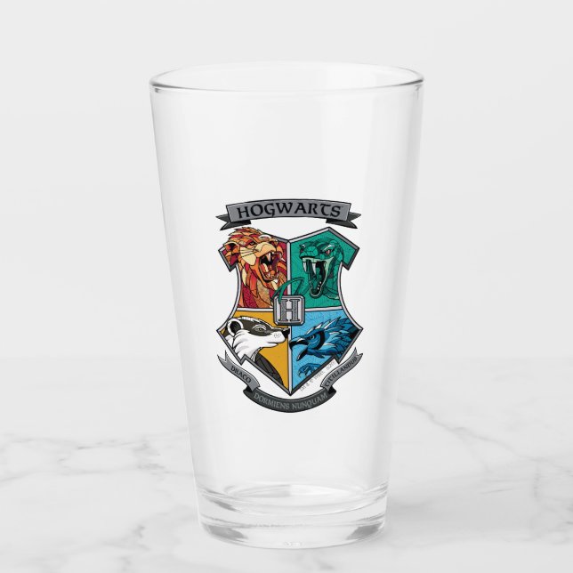 Copo De Pint HOGWARTS™ Crosshatch Emblem (Frente)