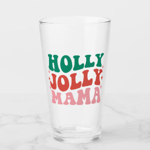 Copo De Pint Holly Jolly Mama - Design de Férias Divertidas