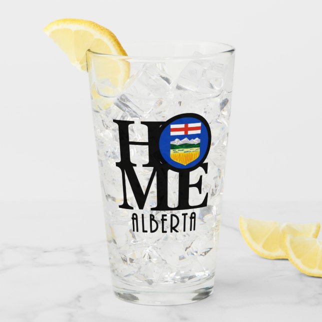 Copo De Pint HOME Alberta Canada (Gelo frontal)