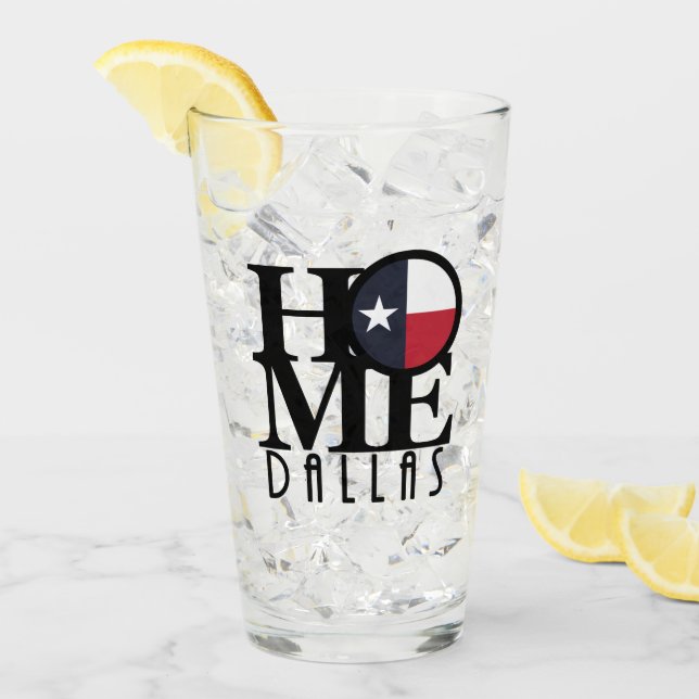 Copo De Pint HOME Dallas Texas (Gelo frontal)