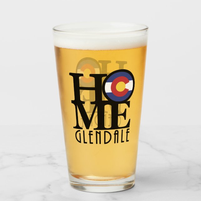 Copo De Pint HOME Glendale Colorado (Traseira (Preenchido))