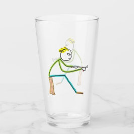 Copo De Pint Homem de Pau Esculturado