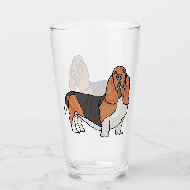 Copo De Pint Hound Basset (Frente)