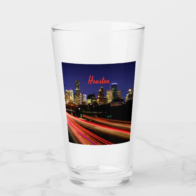 Copo De Pint Houston Texas City Skyline (Frente)