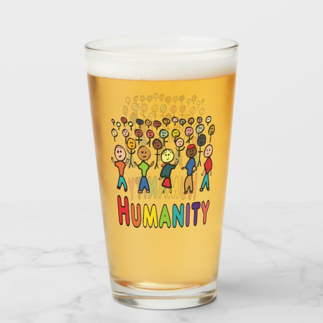 Copo De Pint Humanidade (Frente (Preenchido))
