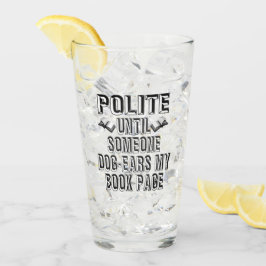 Copo De Pint Humor de Livros de Orelhas de Cachorros