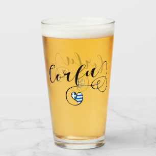 Copo De Pint I Heart Corfu, Irish Flag, Kerkyra