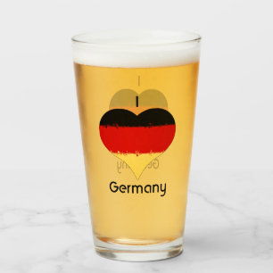 Copo De Pint I Heart Germany Flag