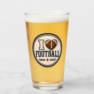 Copo De Pint I Love Football Tumbler Glass | Football Lover Spo