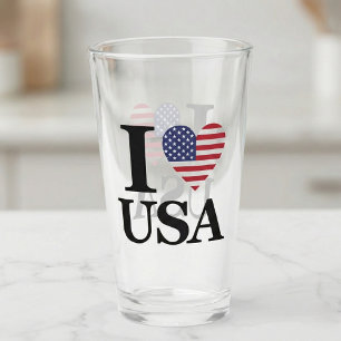 COPO DE PINT "I ❤️ USA"