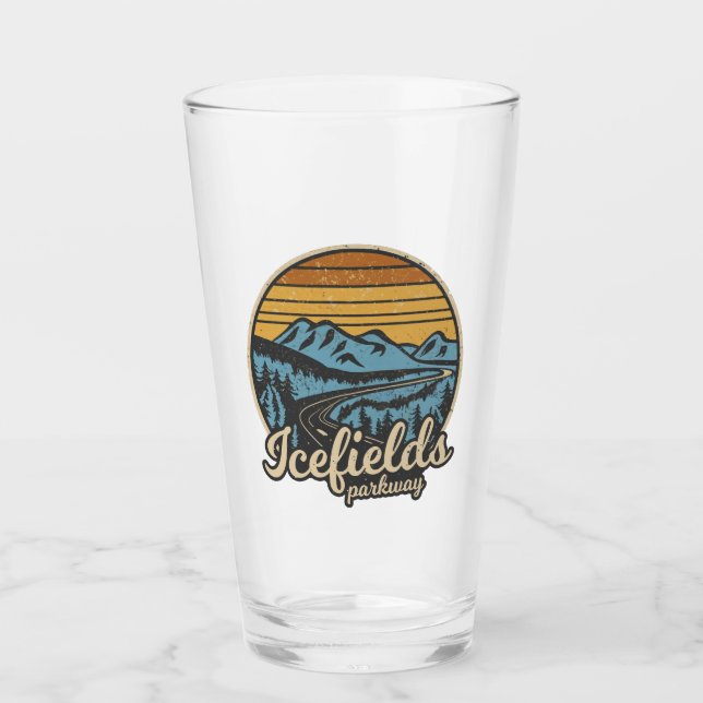 Copo De Pint Icefields Parkway Alberta Canada Retro (Frente)