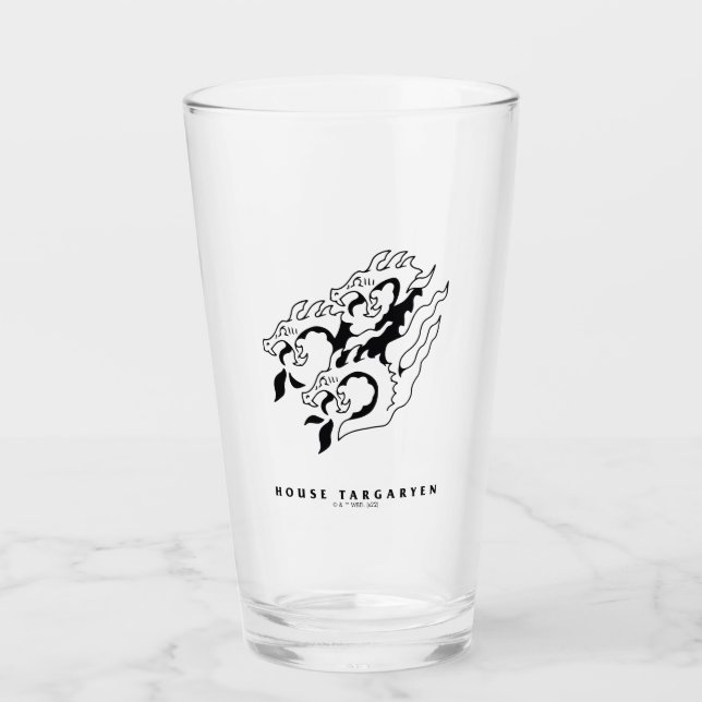 Copo De Pint Ícone House Targaryen (Frente)