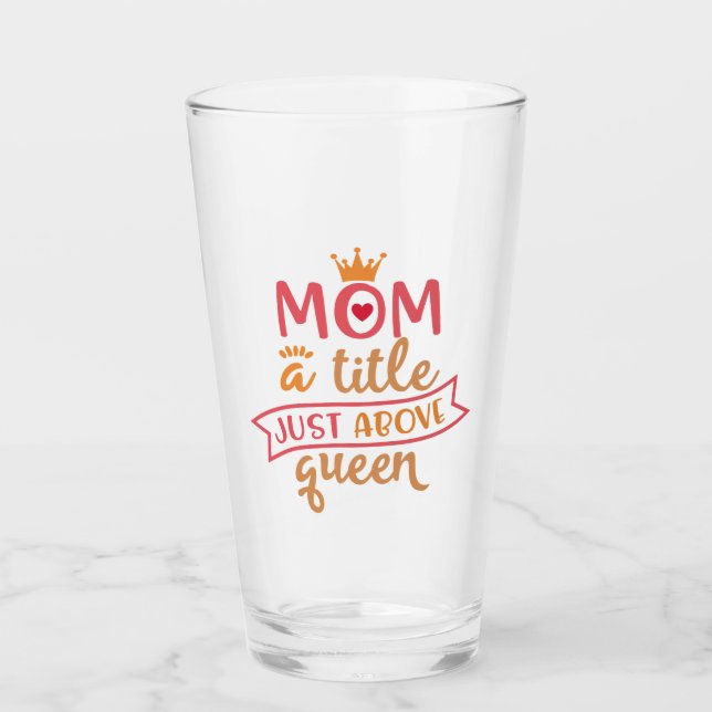 Copo De Pint Ideias De Design Da Melhor Mãe Engraçadas Para Mãe (Frente)